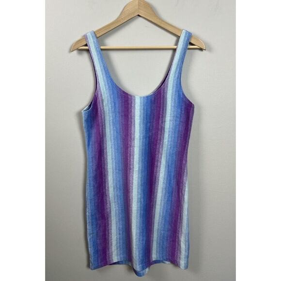 Urban Outfitters Ecote Lola Towel Mini Dress Stripe Size Medium Cotton Women’s - Picture 3 of 8